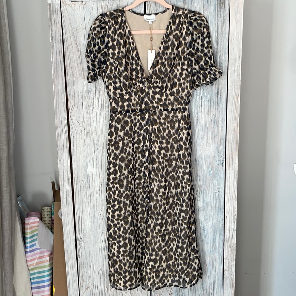 NWT heartloom leopard dress size xs